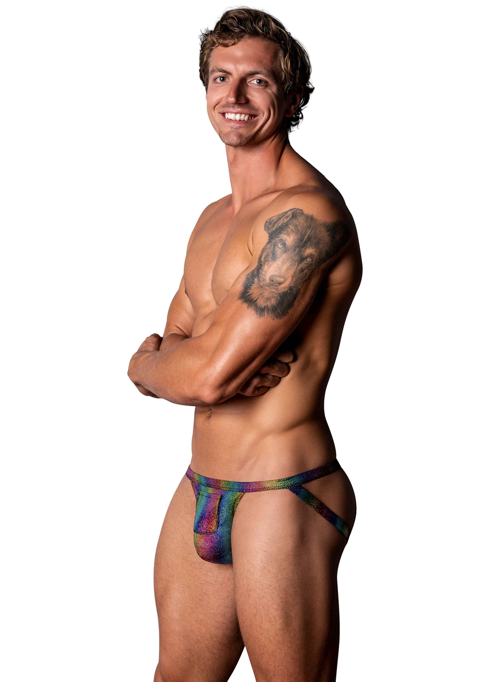Jock with Front Condom Pouch by Male Power