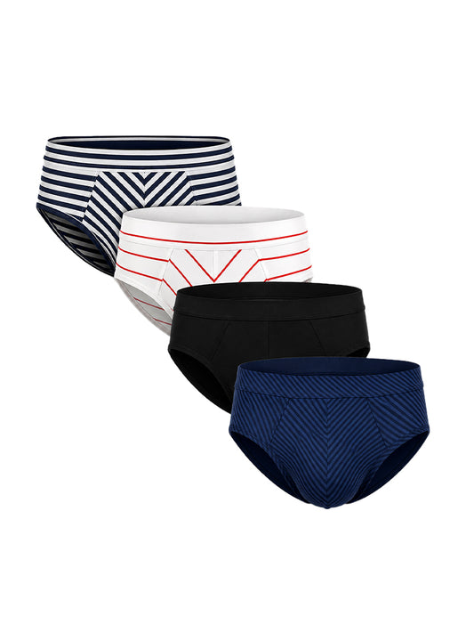 Assorted Cotton Brief - 4 Pieces Pack