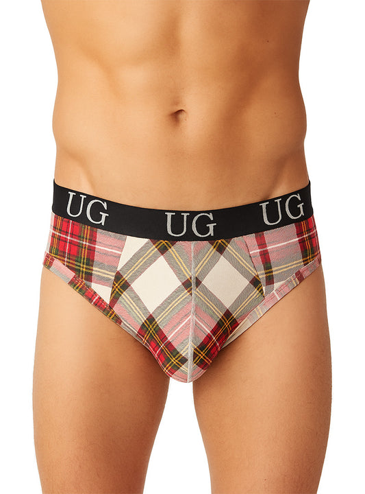 Cozy Country Style Plaids Fit Brief