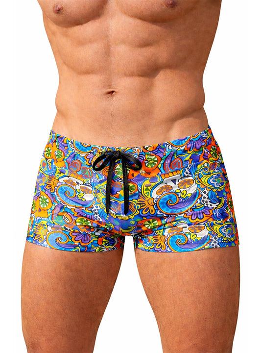 KINEO PRINTED SWIM TRUNK
