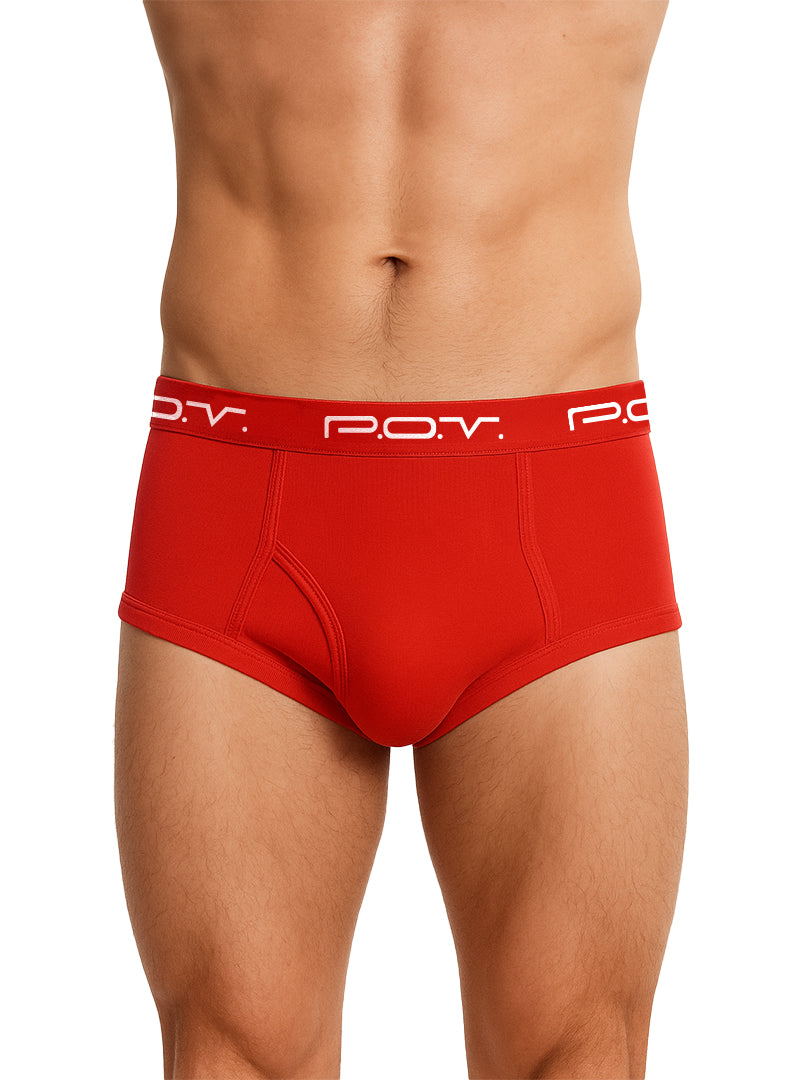 POV Flyfront Cotton Brief