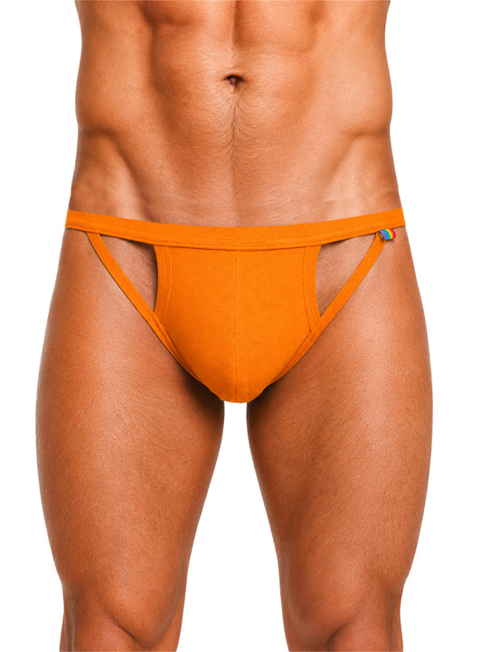 Pride Solid Slinger G-String Orange Front