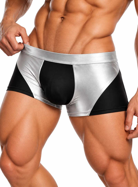 Tartarus Coated Two-Tone Trunk - Men's Metallic Underwear
