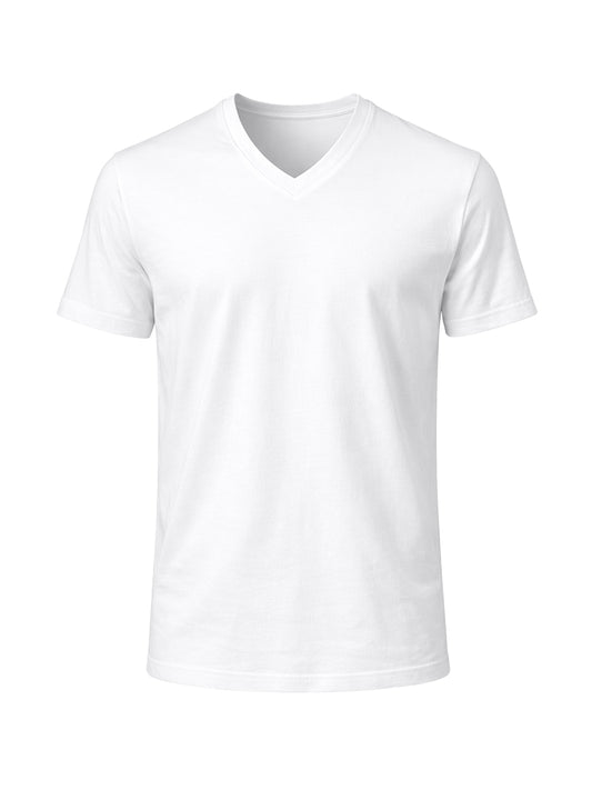 Cotton V Neck T-Shirt