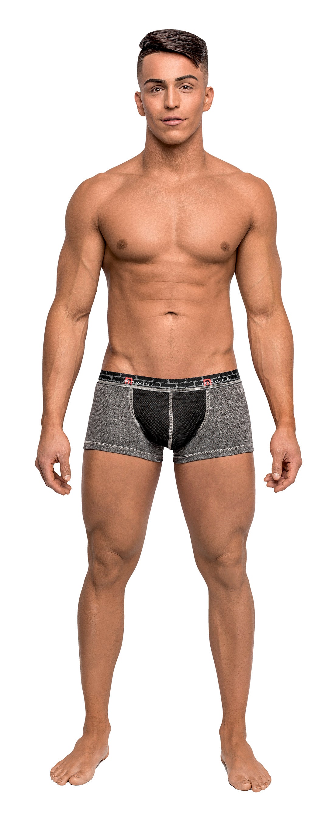 Reversible Mini Short - gray front view