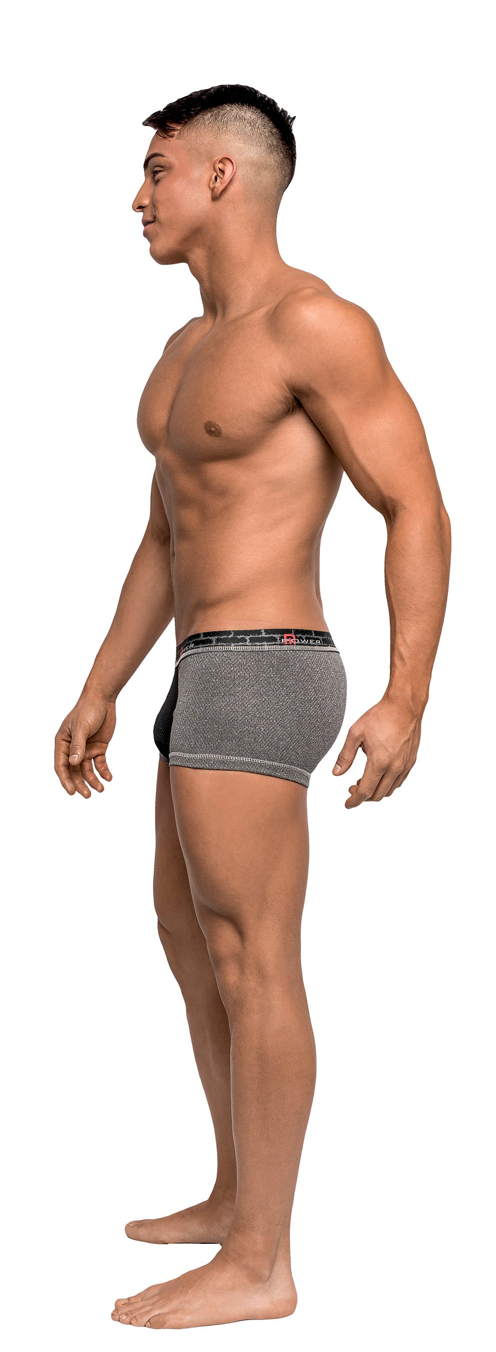 Reversible Mini Short - gray side view