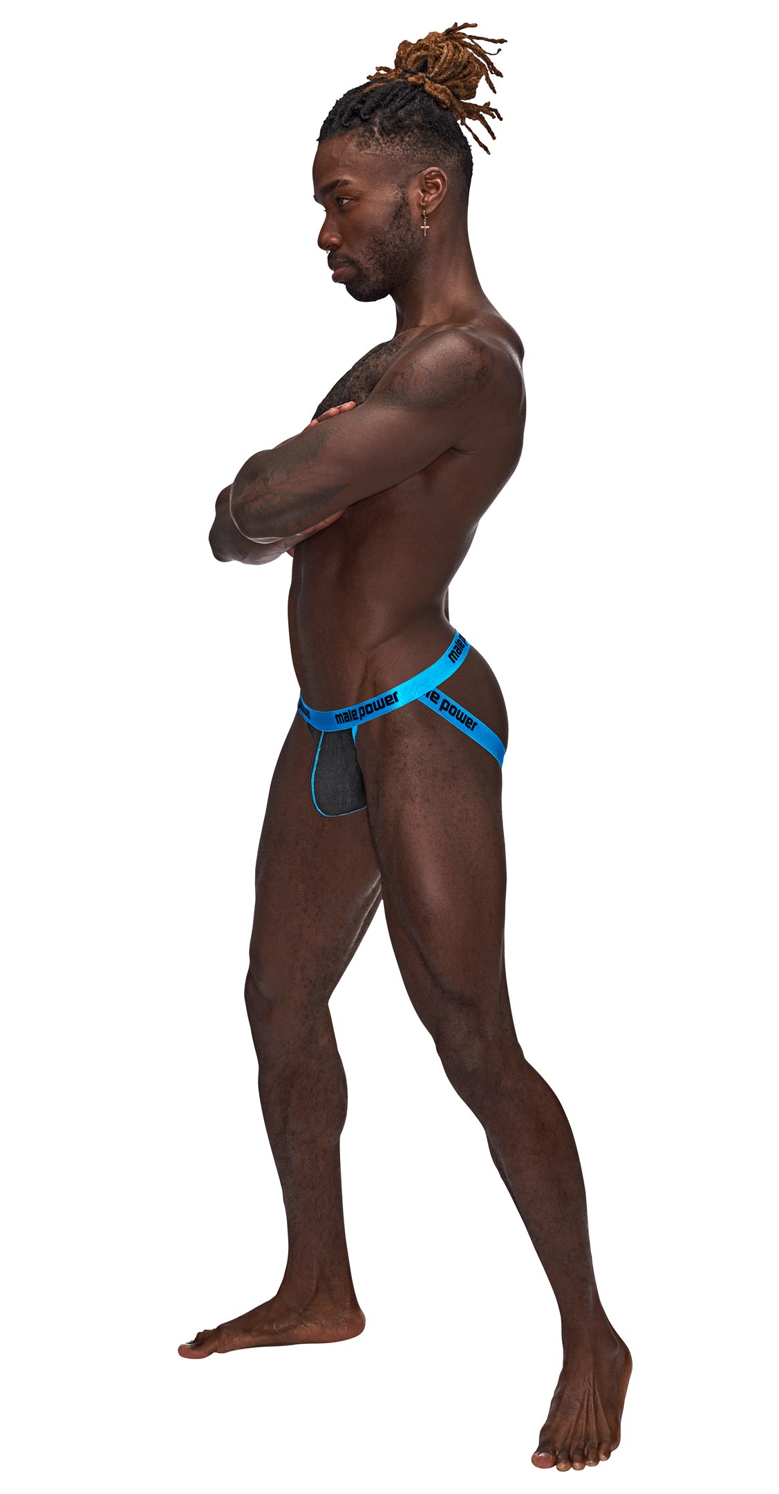 From the Casanova collection by Male Power, the Uplift Jock features a boosting uplift pouch,  color cordinating trim and plush satin finish branded waistband and legbands.    Ultra soft stretch fine ribbed fabric, spandex trim, satin finished, plush elastic branded waist and leg bands 