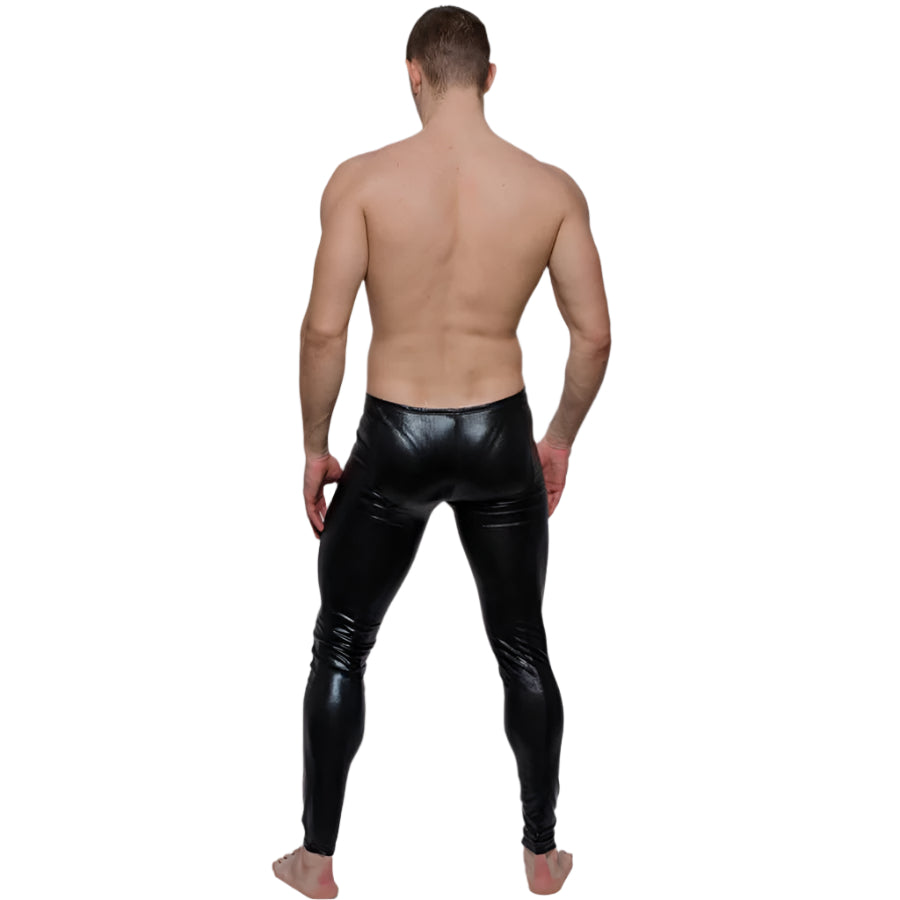 Tartarus Coated Low Rise Legging With Zipper