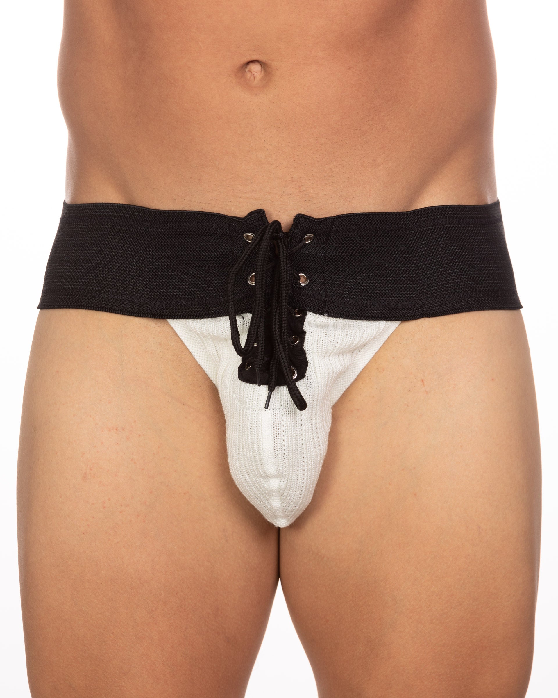 Undergear Fizx Lace Up Knit Pouch Jockstrap