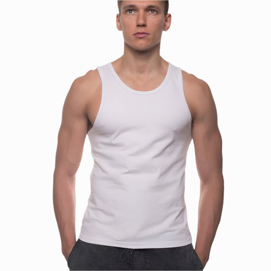 Body Tech Tank Top in white - front view