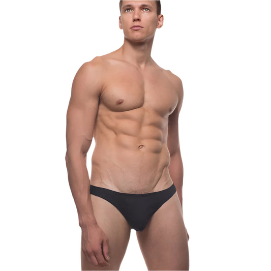 Contour Thong in Black - Front View