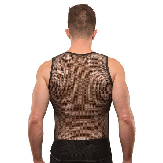 Mesh Sleeveless Top - Back View