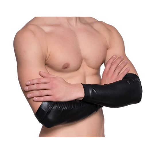 Tartarus Coated Faux Leather Arm Bands