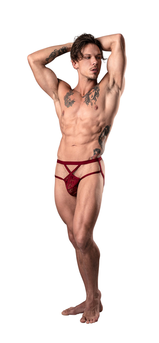 Male Power Lucifer Lace Strappy Jock