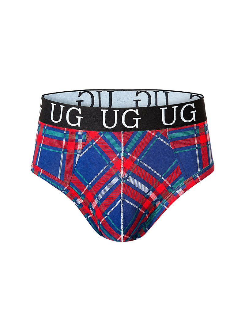 Cozy Country Style Plaids Fit Brief