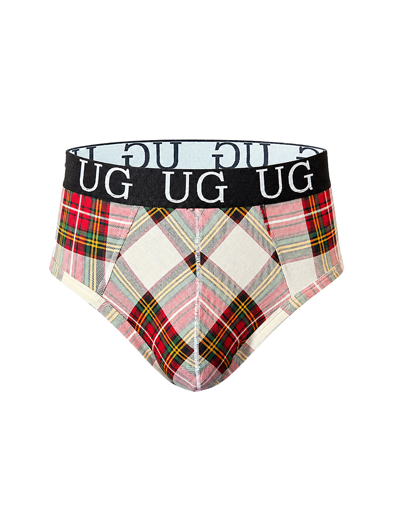 Cozy Country Style Plaids Fit Brief