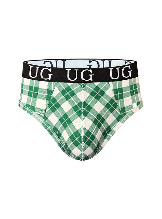 Cozy Country Style Plaids Fit Brief
