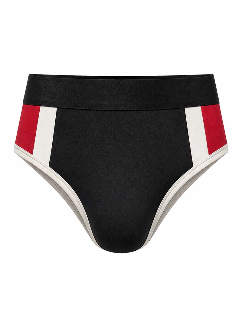Red Black Basix Comfort Jock