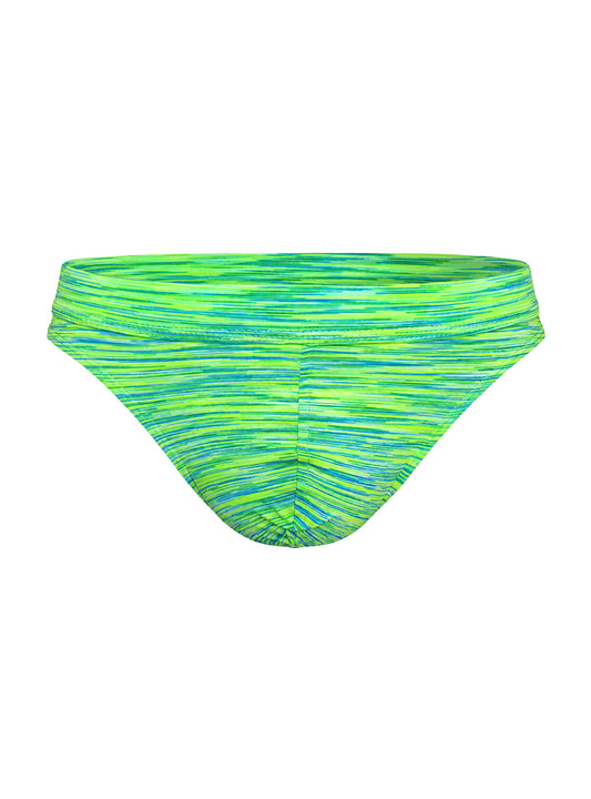 Lime Green Micro Thong on a White Background