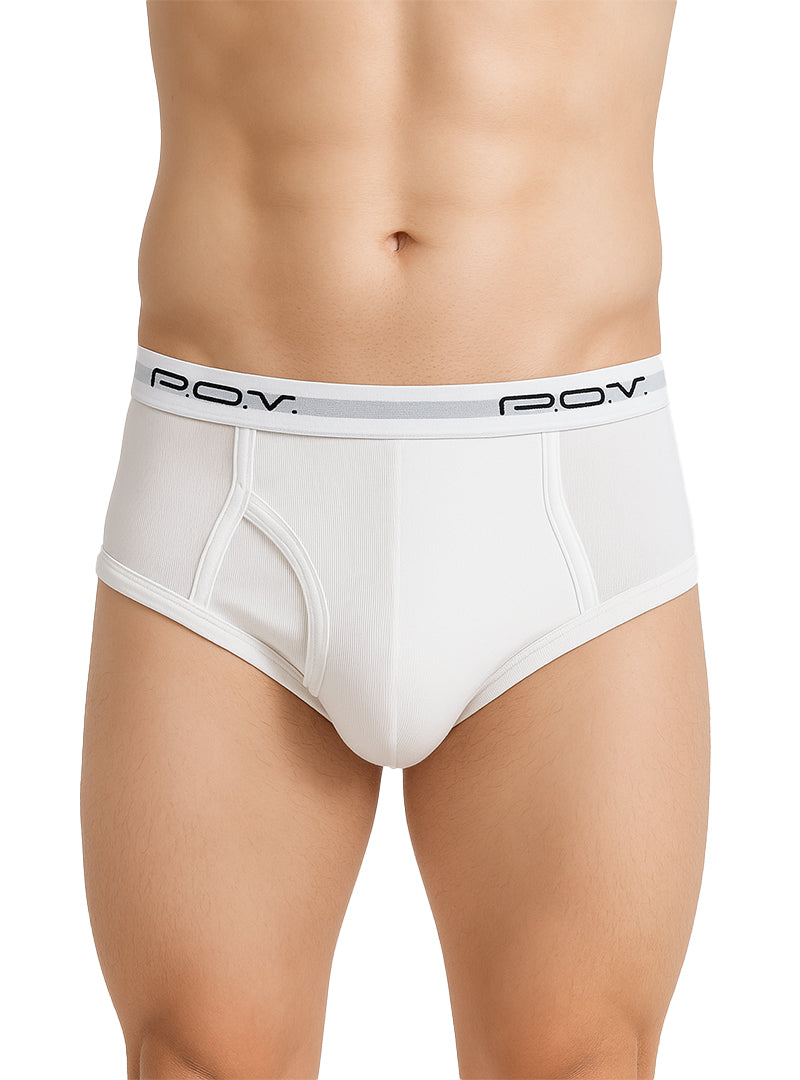 POV Flyfront Cotton Brief