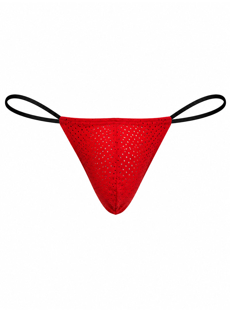 Red PRIDE MESH G-STRING