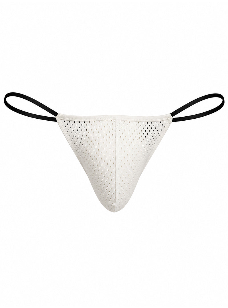 White PRIDE MESH G-STRING
