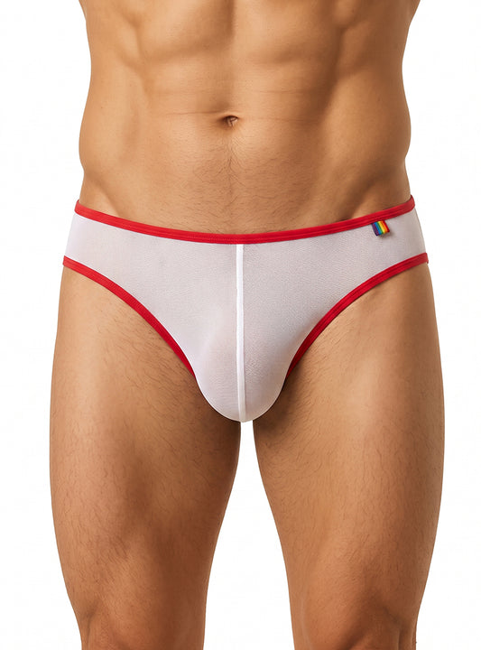 Pride Mesh Gossamer Bikini – Men's Low-Rise Sheer Mesh Underwear