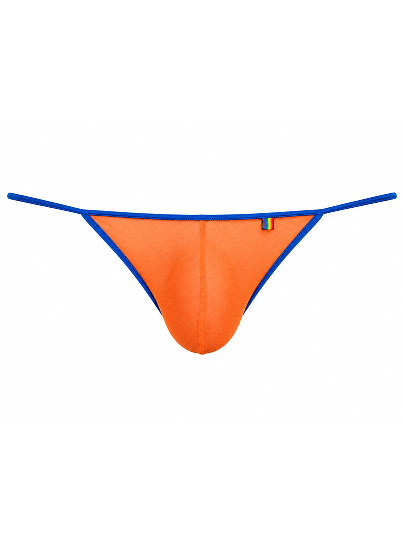 Orange Pride Mesh Gossamer G-String