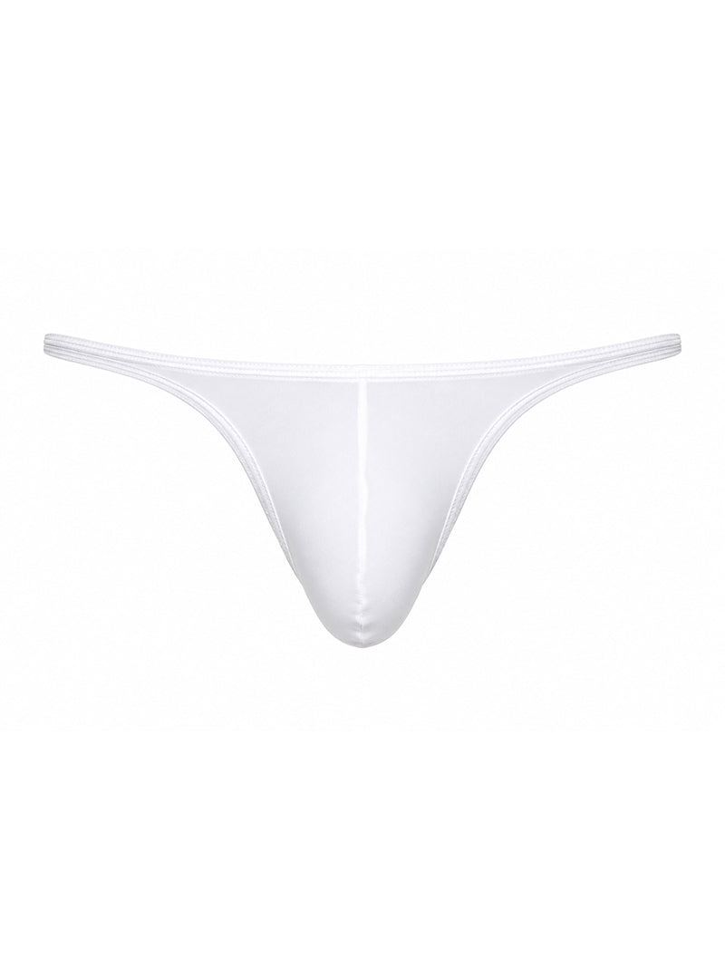 White Pride Metro Thong with Plus Pouch