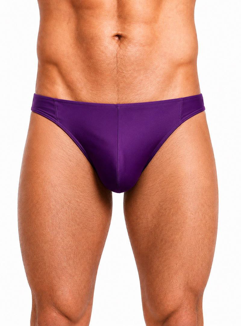 Purple Pride Solid Boost Thong Front
