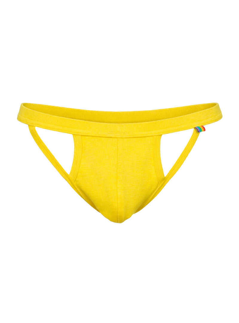 Pride Solid Slinger G-String Yellow