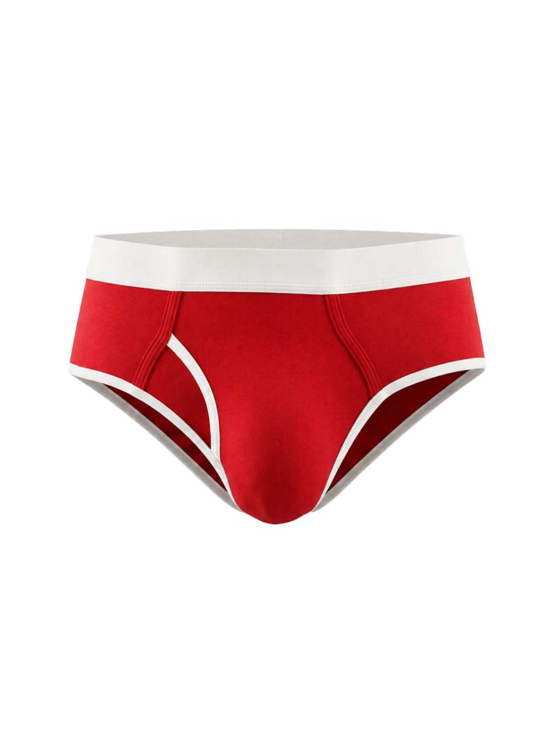 Red Essential Comfort Brief Front