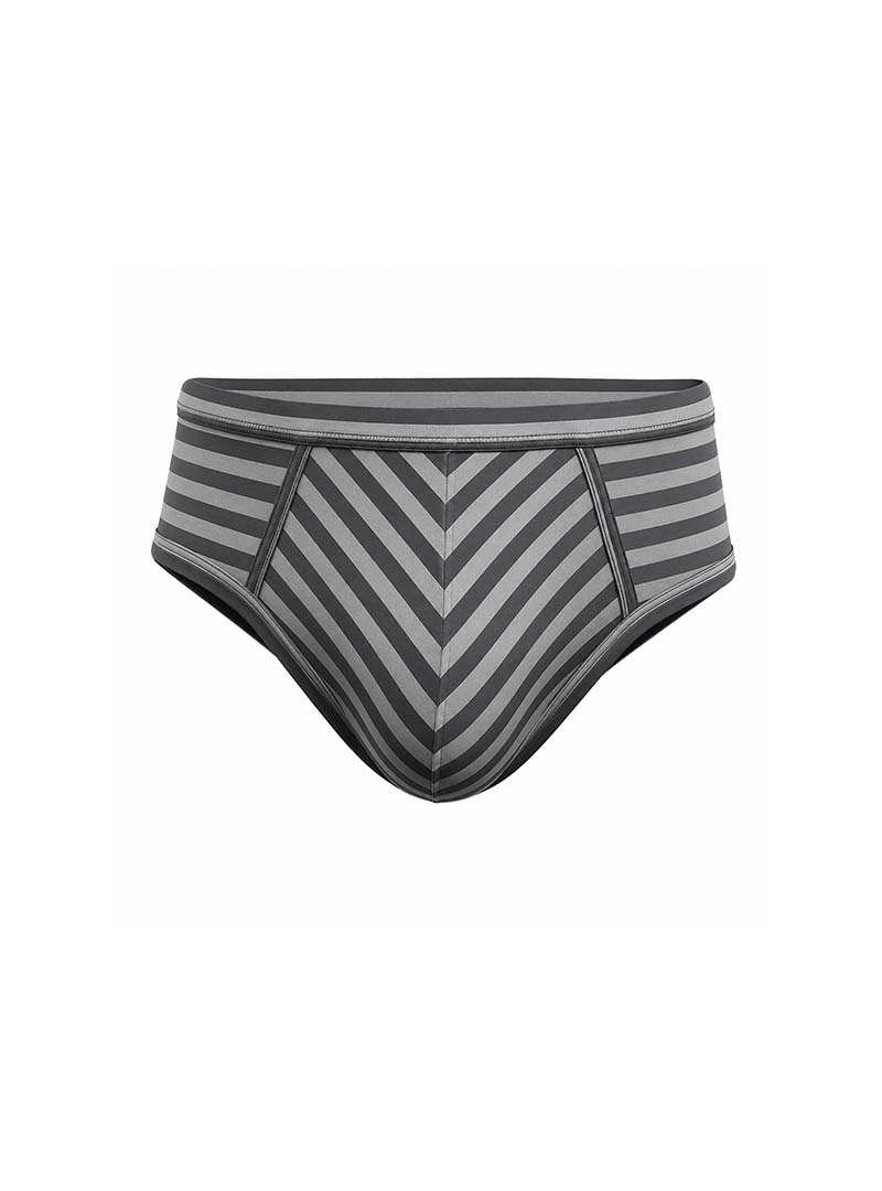 grey striped Stretch Comfort Brief