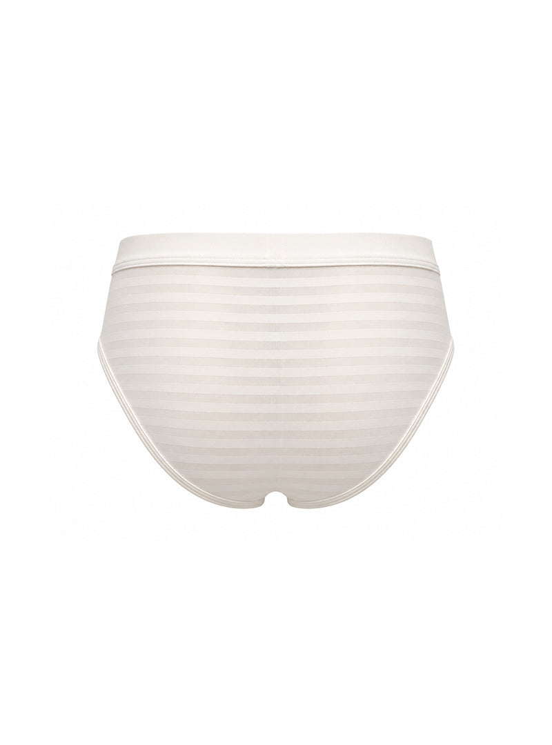White Tartarus Buckle Brief Back