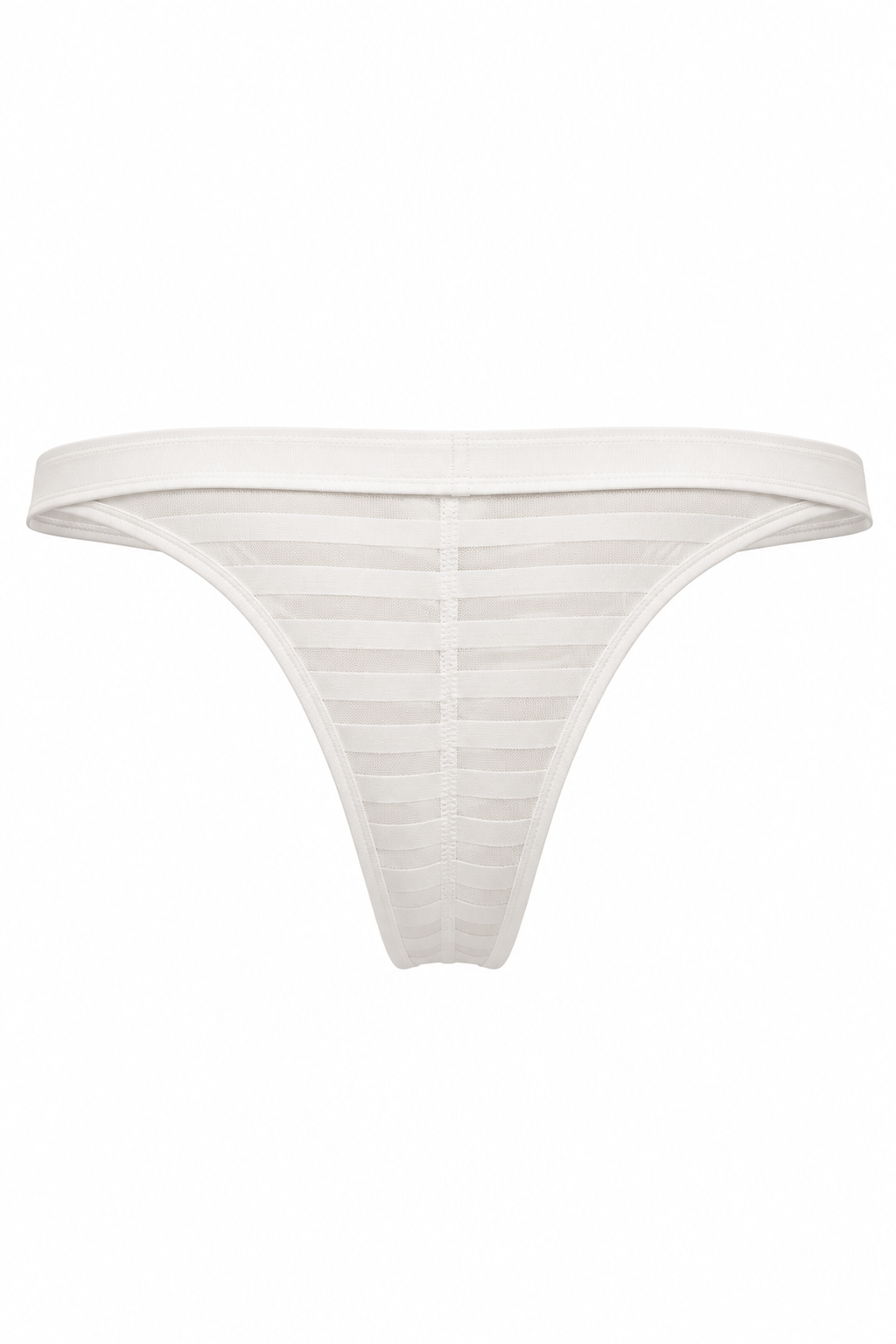White Tartarus Buckle Thong Back