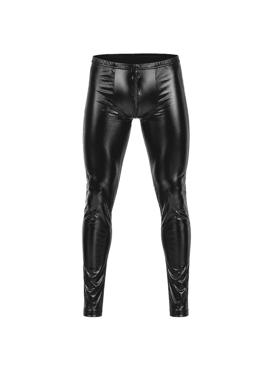 Tartarus Coated Low Rise Men's Legging With Zipper