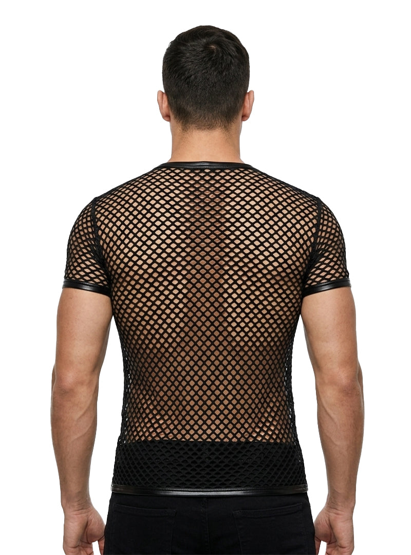 Black Tartarus Fishnet T-Shirt Back