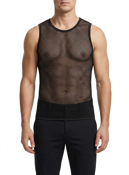 Tartarus Stretch Mesh Sleeveless Top
