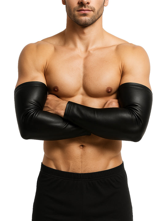 Tartarus Coated Faux Leather Arm Bands