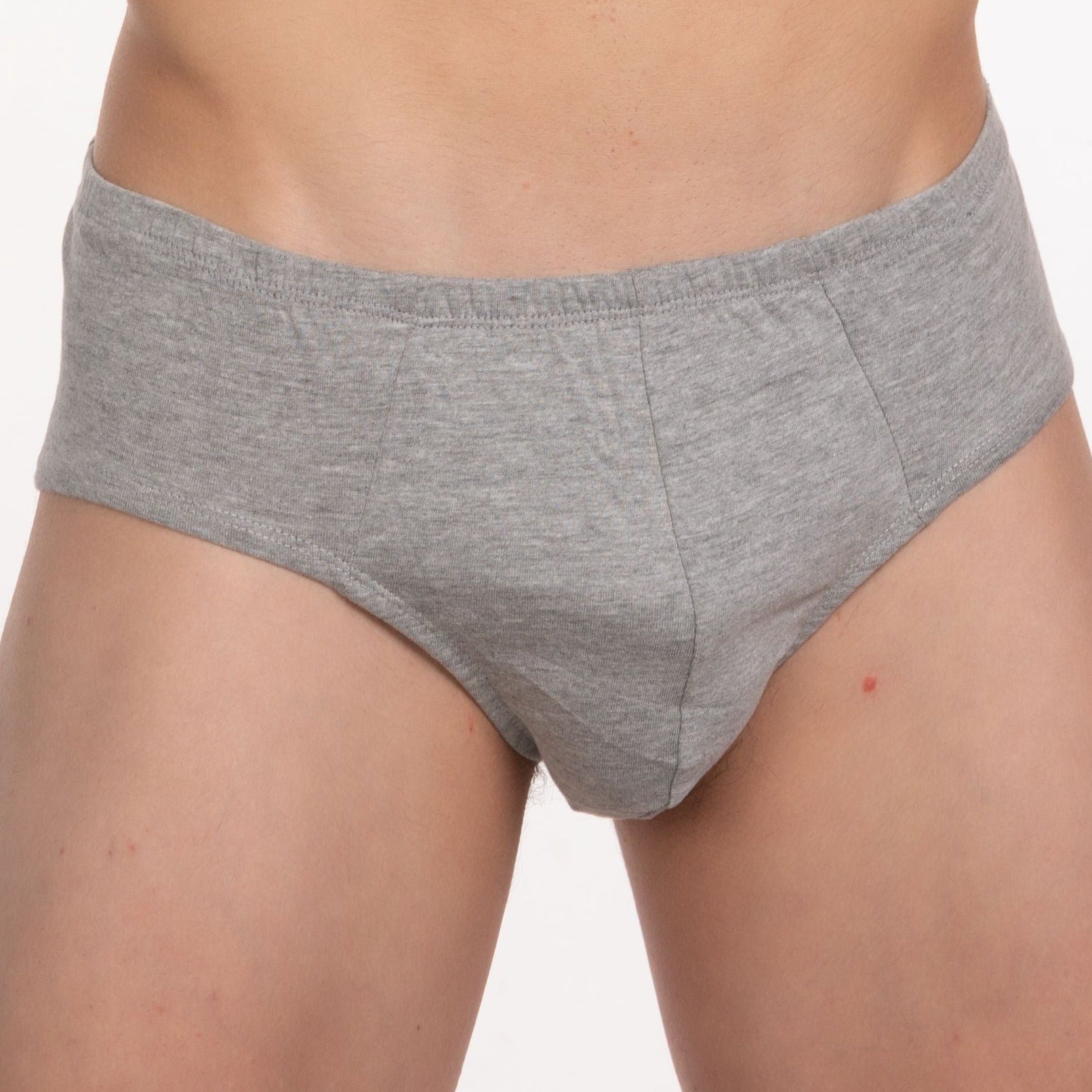 Basic Brief in Gray - Front View