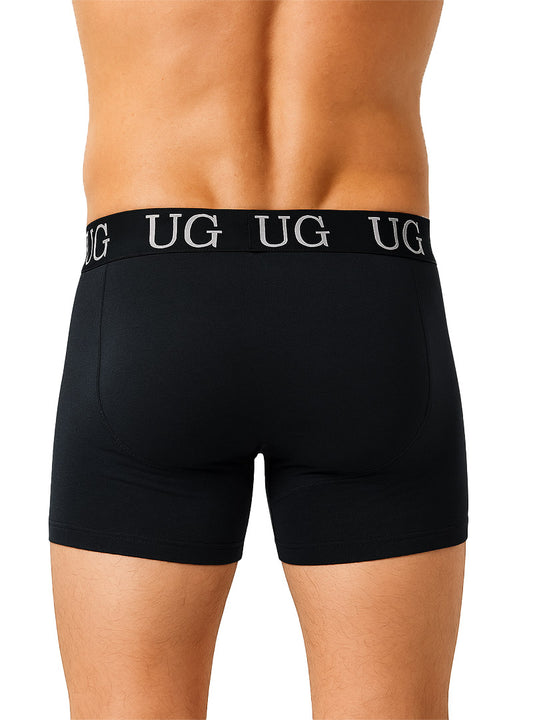 Undergear Fly Front Cotton Boxer Brief back view