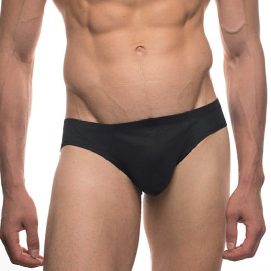 Contour French Brief in Black - Front View 