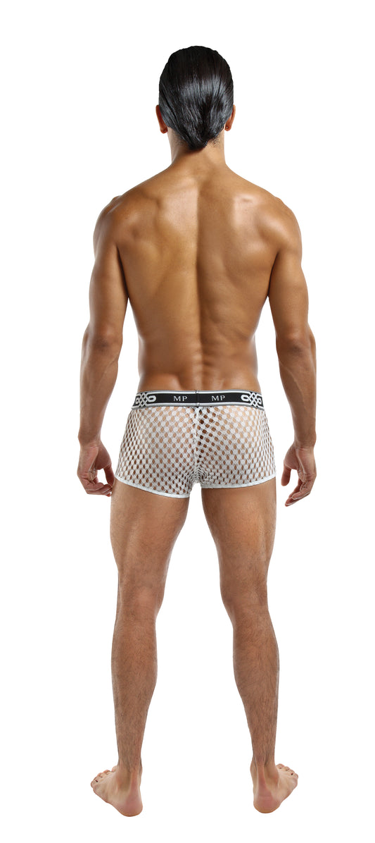 Peep Show Mini Short - white back