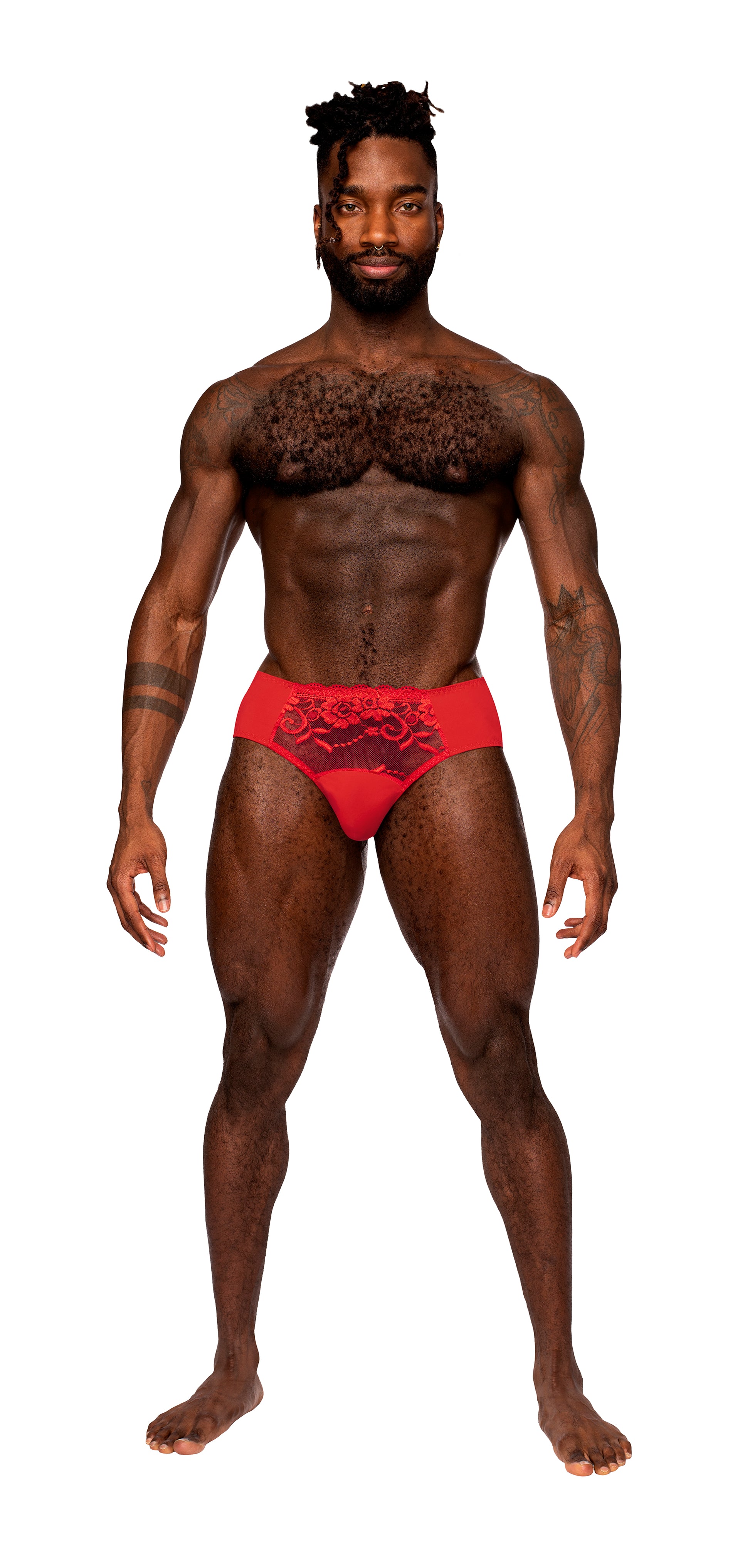 MALE POWER SASSY LACE BIKINI SOLID POUCH – Undergear