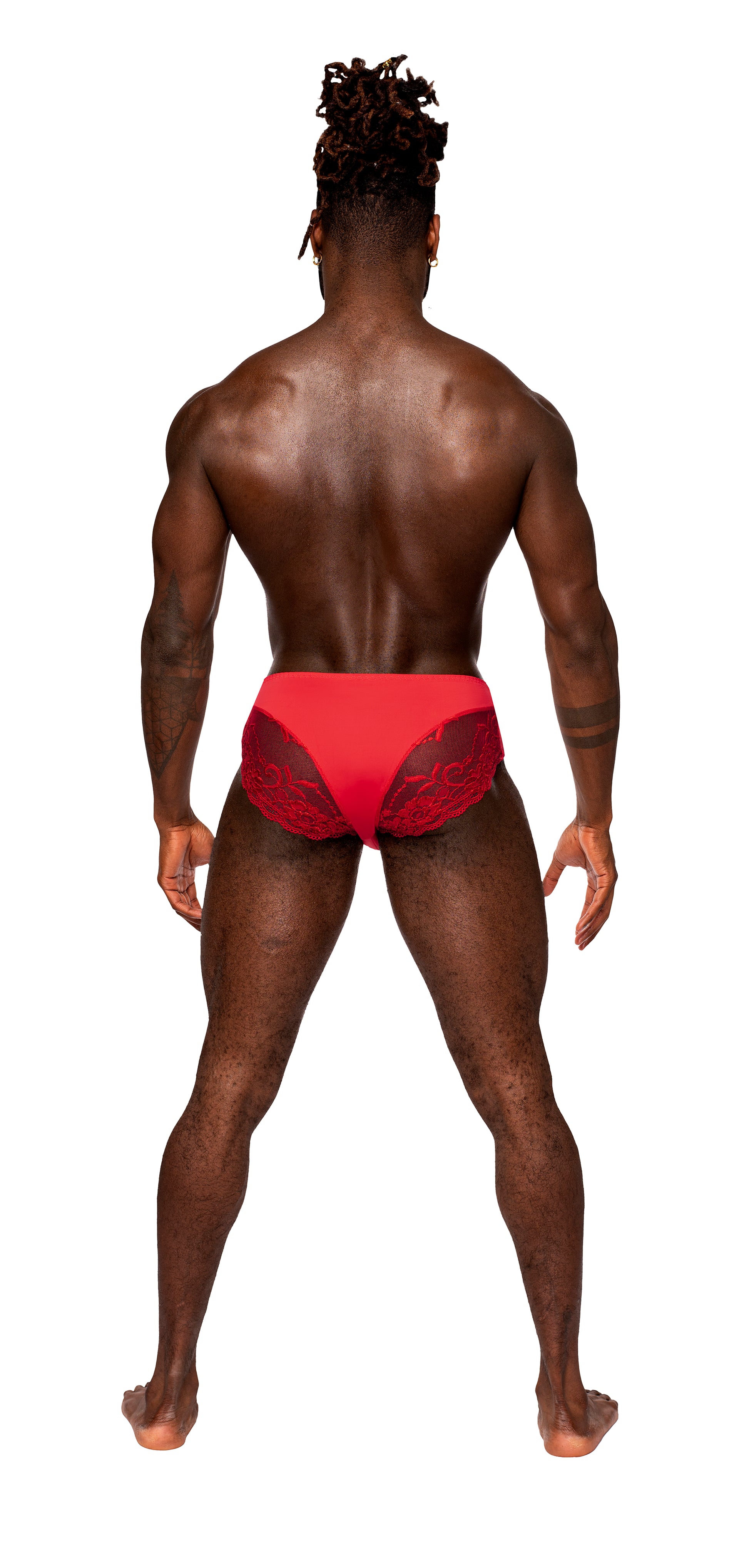 MALE POWER SASSY LACE BIKINI SOLID POUCH – Undergear