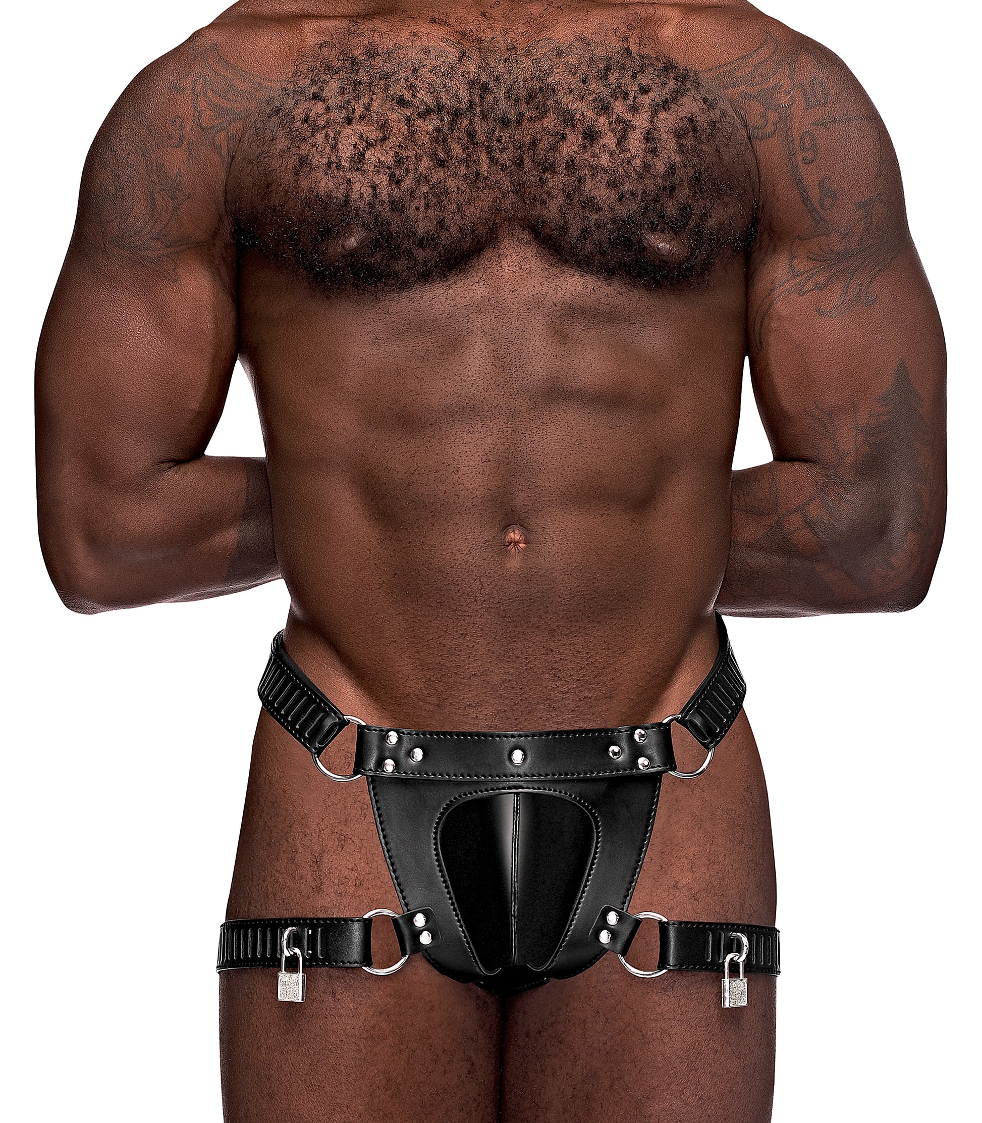 Male Power Scorpio Leg Harness - Front Details