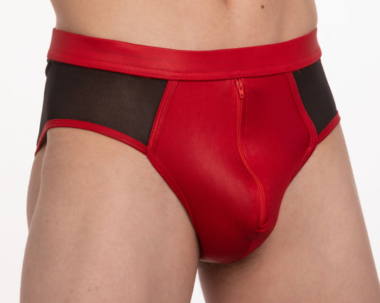 The Tartarus Coated Brief with Zipper