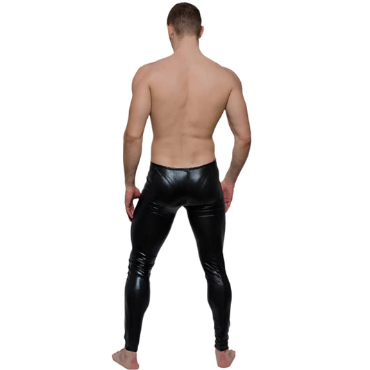 Tartarus Coated Low Rise Legging With Zipper
