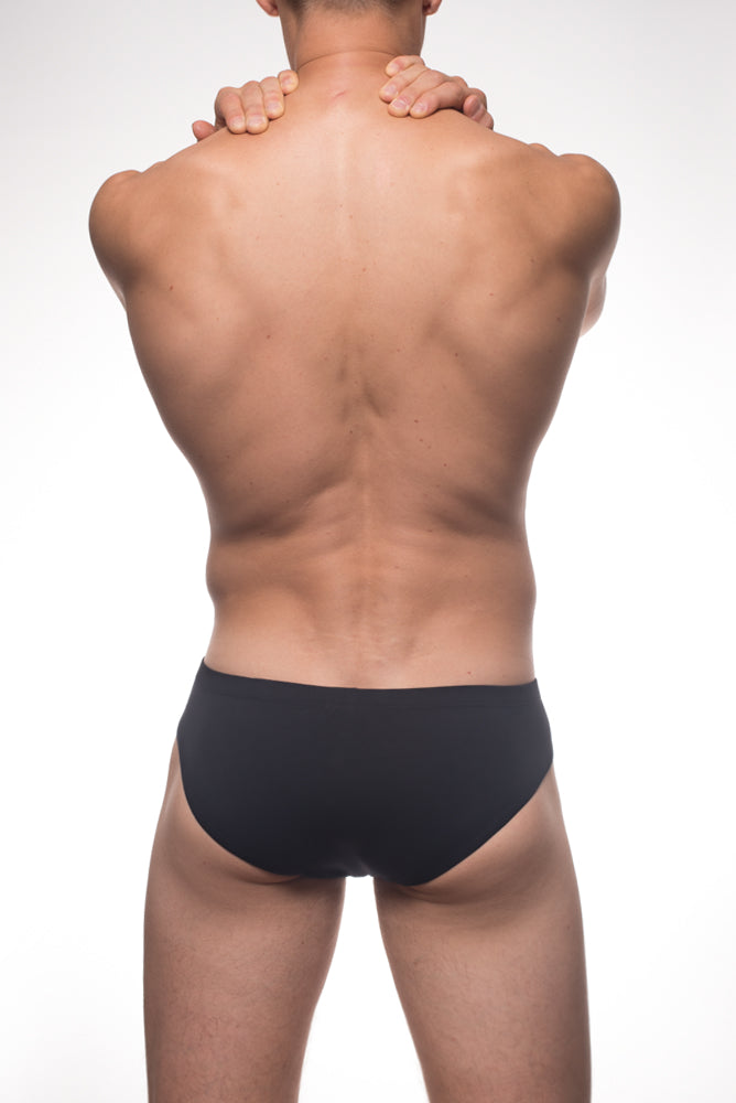 Basic Brief in Black - Back View