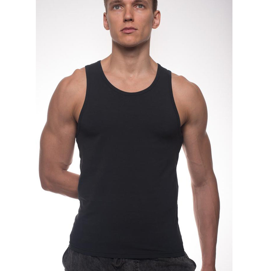 Body Tech Tank Top in black - front view